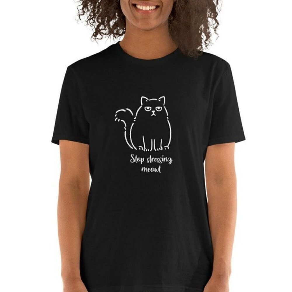 Cat t shirt, funny cat tshirt, minimalist cat shirt, unique cat tshirt